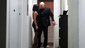 Awesome babe tied up for brutal deepthroath and anal